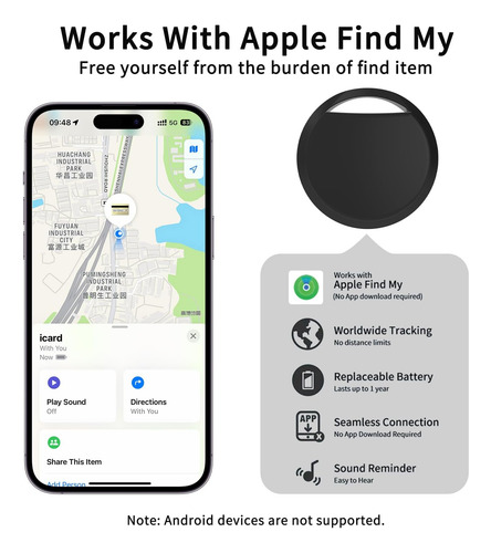 2pcs Smart Tag Localizador Gps Compatible Con Find My