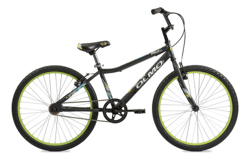 Bicicleta Infantil Olmo Infantiles Mint  R24 Negro Y Verde