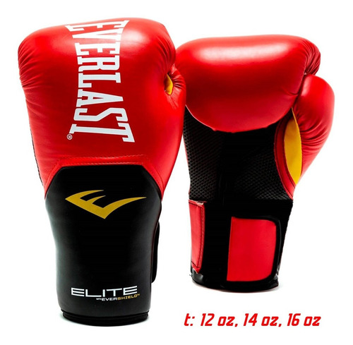 Imagen 2 de 7 de Guante Box Everlast Elite Pro Style 16 Oz