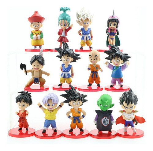 Juego De 13 Figuras De Dragon Ball Z, Modelo Goku Vegeta Min