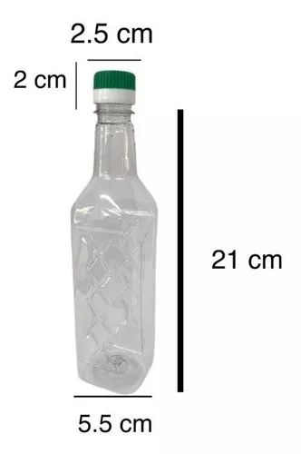 Botellas Plasticas Pet 500 Cc Cuadrada Para Aceite X 288 Un