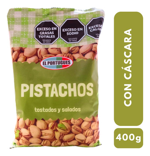 Pistacho Con Cascara Tostado Y Salado X 400g - El Portugues