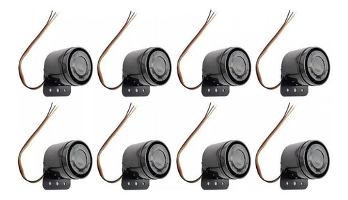 Kit Com 8 Sirenes Ré Bivolt 12v E 24v - Dni4127 Back Buzzer