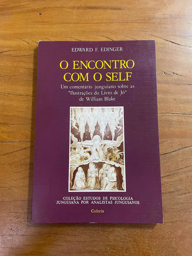 Livro O Encontro Com O Self Edward Edinger Cultrix Jung