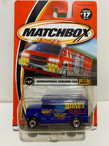 Carrito Matchbox International Armored 1:64 Serie 2000