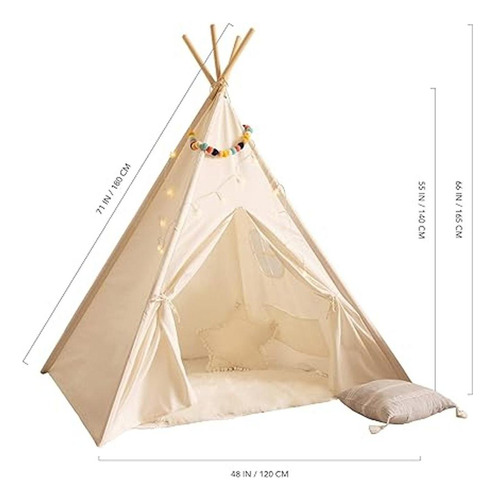 Tienda De Campaña Para Tipis Para Niños Con Cadena De