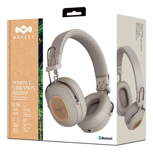 Audífonos Bluetooth Positive Vibration Riddim Cream Marley