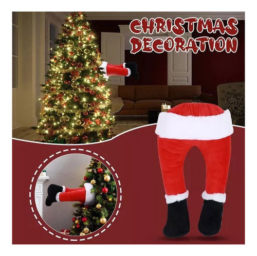 L Decoración Navideña De Patas De Elfo De Santa Claus 2024 .