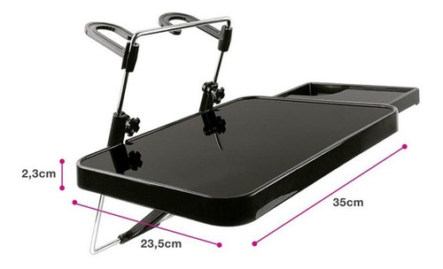 Bandeja Multiuso Plegable Para Respaldo Asiento De Auto D1