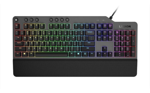 Teclado mecánico Gamer K500 Legion Rgb LED Switch rojo