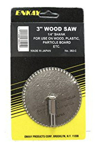 Saw Enkay 382-c 3 Pulgadas De Madera 1-4 Pulgadas Shank, Car