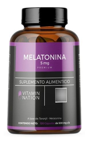 Melatonina 5mg Premium 120 Capsulas Eg Mm16 Sabor Nd