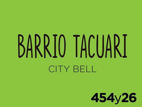 Terreno En Loteo En Barrio  Tacuari, City Bell