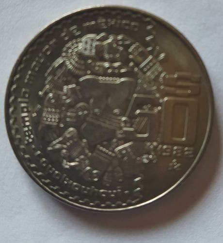 Moneda Conmemorativa 50 Pesos 1982 Templo Mayor De México