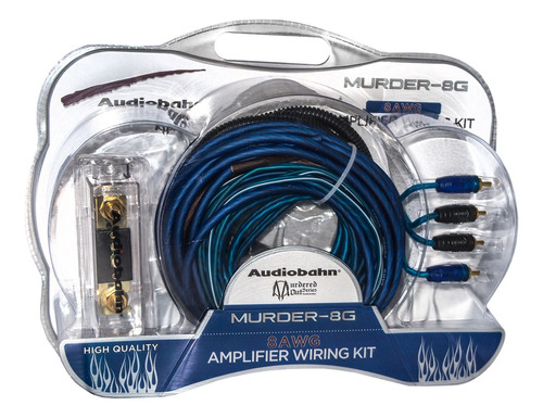 Kit8 De Instalación Audiobahn Calibre 8 Para Amplificador