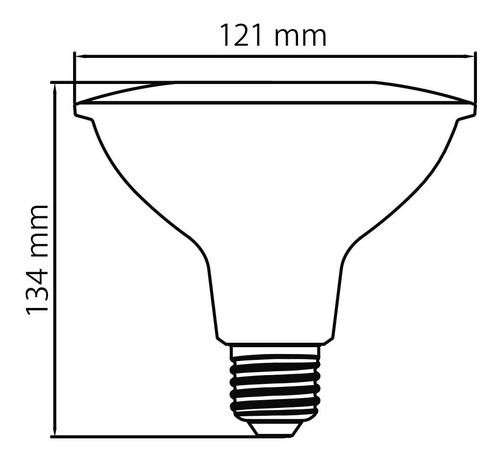 Imagen 4 de 5 de Bombillo Led Par38, 13w, Luz Cálida Tecnolite