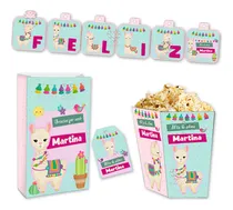 Comprar Kit Imprimible Llamas Y Cactus Llamita Editable