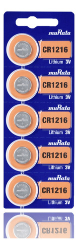 5 Pilas Boton Cr1216 Sony Murata 1216 Litio Distribuidora