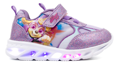 Tenis Paw Patrol Niña Sky Agujeta Velcro Luz Led 950513 (14.