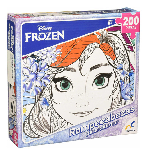 Rompecabezas Colorear Frozen Elsa Novelty 200 Piezas