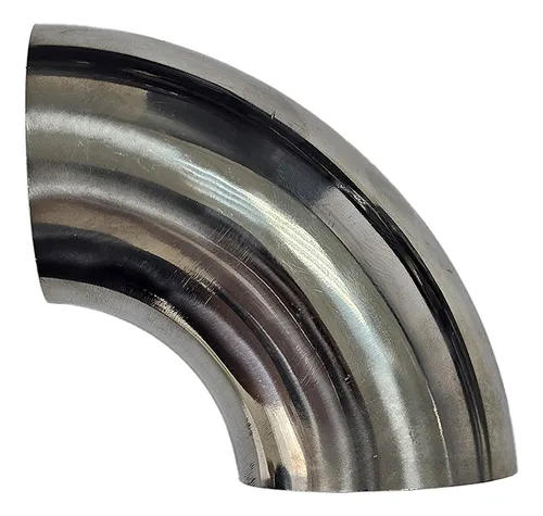 Tubo Curto Inox Curva 90 Graus 2,5 Pol D.e. 63mm Metal Horse