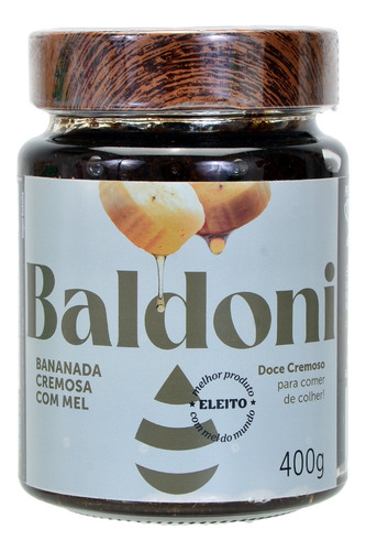 Doce Bananada Cremosa Com Mel Baldoni 400g