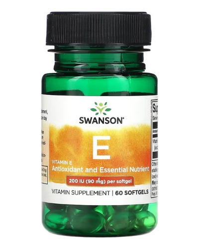 Vitamina E 200 Iu Swanson Antioxidant Importado Us