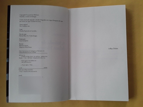 Livro A Balada De Adam Henry Ian Mcewan