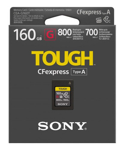 Tarjeta De Memoria Cfexpress Tipo A 160gb Sony Thoug