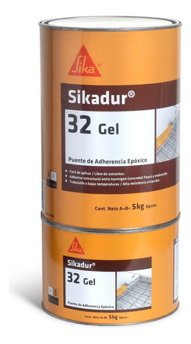 Adhesivo Base Epoxi Sikadur 32 Gel Sika  A+b X 5kg