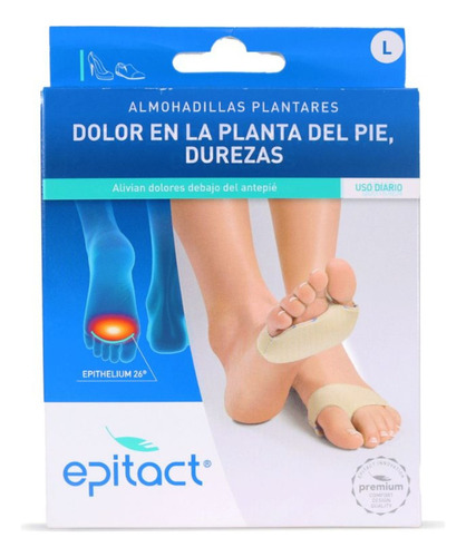 Epitact Almohadilla Plantar Color Beige Tamaño De La Plantilla L