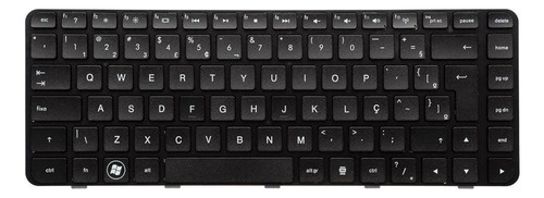 Teclado P/ Notebook Hp Pavilion Dv5-2060br Marca Bringit Cor Preto