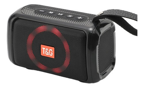 Parlante Bluetooth  Portatil T&g 193 Led Rgb Radio Fm Aux