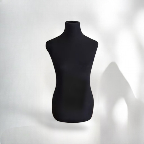 Maniqui Busto Forrado Talle 42 Al 48 Sin Base Negro 42