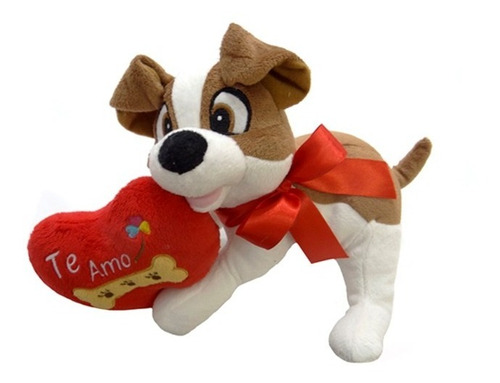 Peluche Animal Perro Con Corazon 25 Cm. Phi Phi Toys