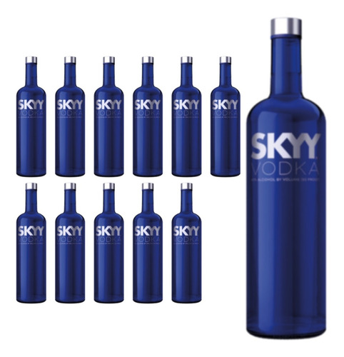 Vodka Skyy  Caja 12 Unidades (full). Quirino Bebidas