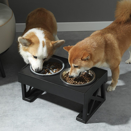 L Cuencos Para Perros Con Soporte Cuencos Para Perros