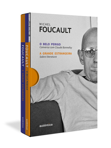 Caixa O belo perigo e A grande estrangeira, de Foucault, Michel. Autêntica Editora Ltda., capa mole em português, 2016