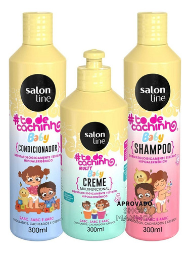 Kit Salon Line Todecachinho Multy Baby Shampoo Cond Creme