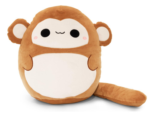 Snuggaboos Mia The Monkey Squish - Almohada Grande De Peluch