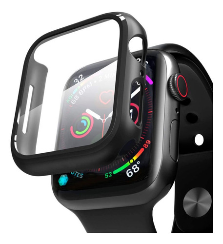Imagem 2 de 4 de Capa Com De Tela Integrado Para Apple Watch 44mm Preto