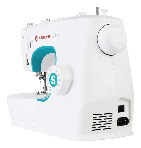 Imagen 3 de 7 de Máquina de coser recta Singer M3305 portable blanca y verde 220V - 240V
