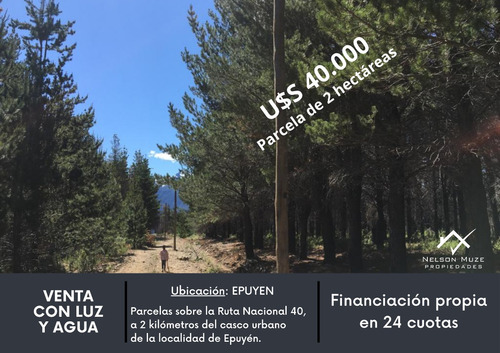 Lotes Venta 2 Ha. Epuyén, Chubut, Patagonia. Financiamos.