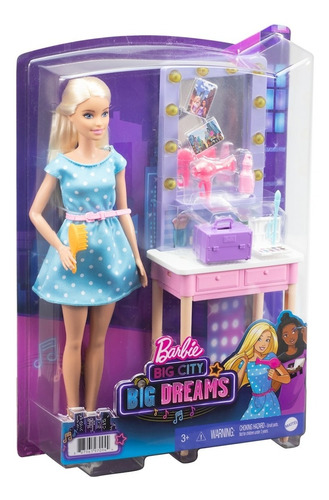 Muñeca Barbie Tocador, Accesorios Big City Big Dreams Malibu