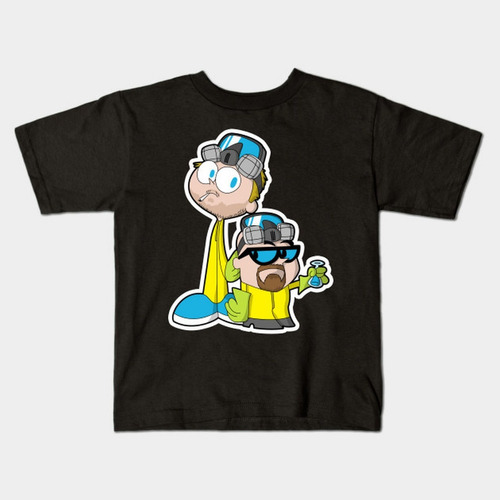 Remera Negra O Blanca Bichos Niño Laboratorio De Dexter A 6