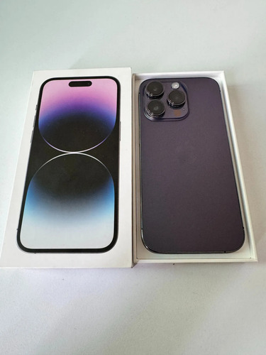 Apple iPhone 14 Pro Esim (256 Gb) - Morado Oscuro Color Violeta 88% Condición De Batería. (Usado)