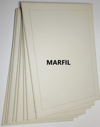 Imagen 5 de 9 de Set Individuales Forrado Ecocuero X 6 Unid Somos Fabricantes