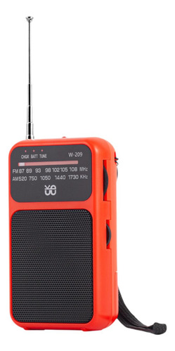 Pocket Radio Professional Buena Calidad De Sonido Con Rojo