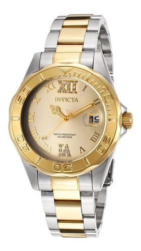 Reloj Invicta Dama In14351 Tono Acero Satinado Y Dorado