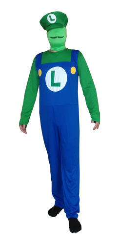 Disfraz De Luigi Talla Medium Para Hombre Halloween 